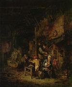 Adriaen van ostade Peasant family at home oil